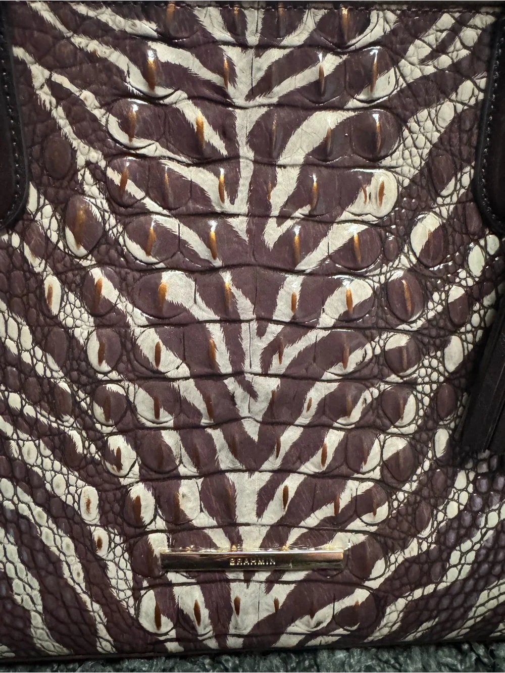Brahmin Medium Asher Tote in Coffee Bengal NWT